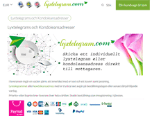 Tablet Screenshot of lyxtelegram.com
