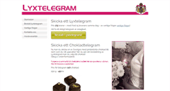 Desktop Screenshot of lyxtelegram.se